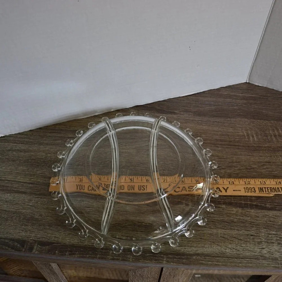 Vtg Heisey Lariat Divided Dish - Picture 7 of 7